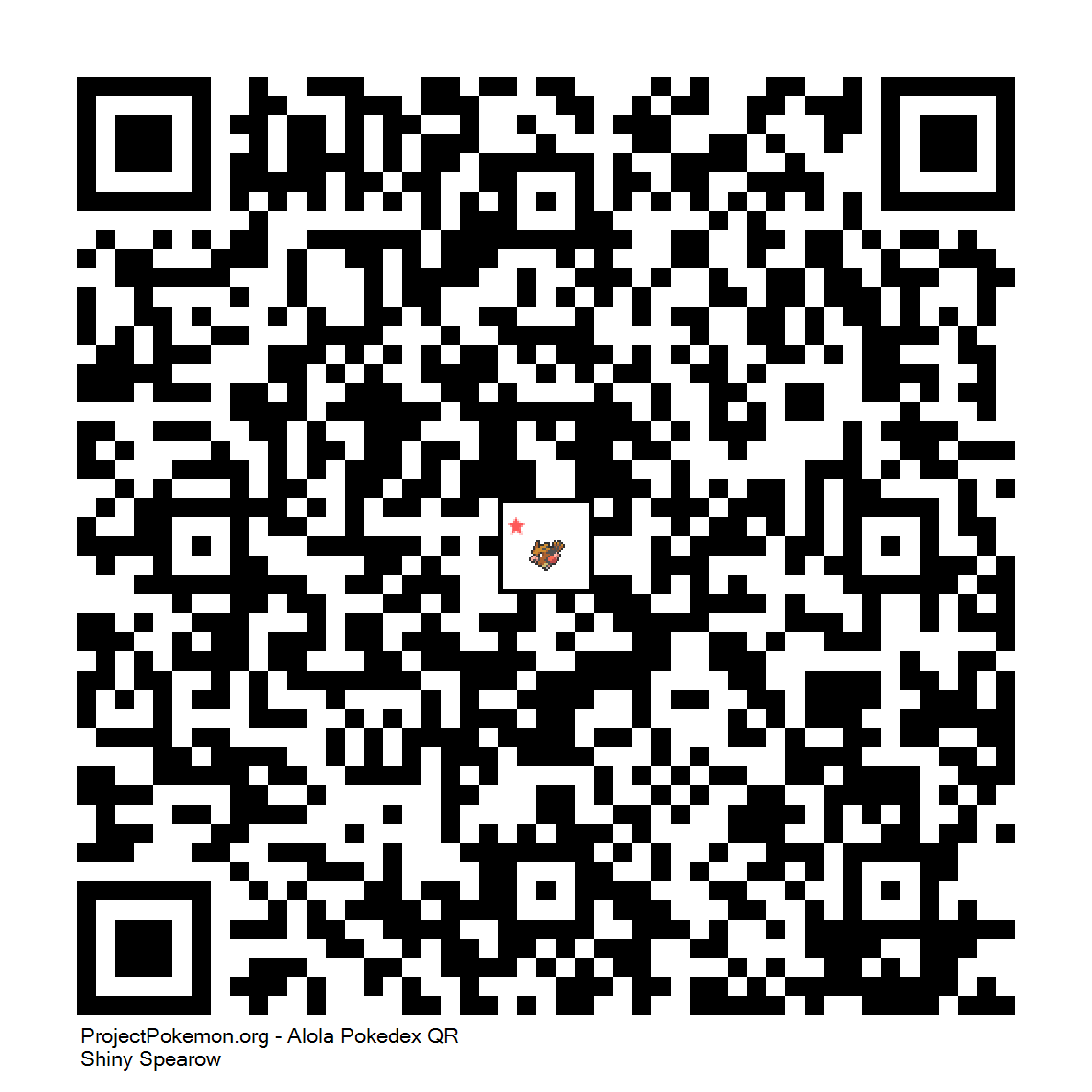 Cdigo QR de Spearow variocolor